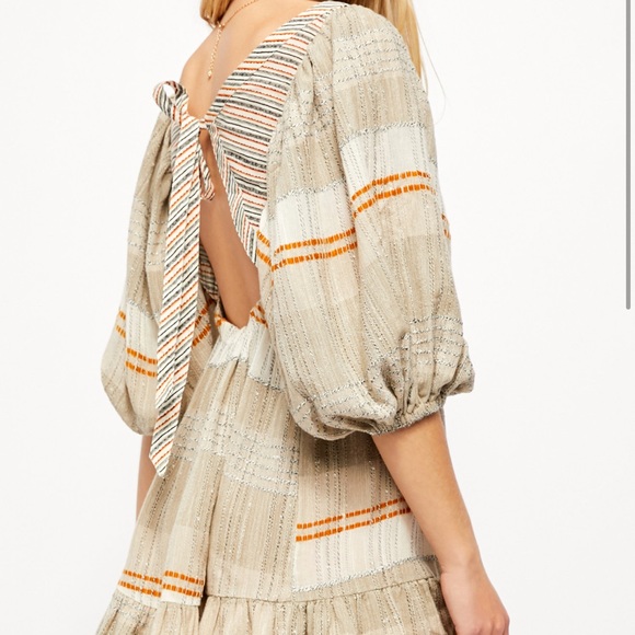 Free People All Lined Up Mini Dress - Picture 2 of 4